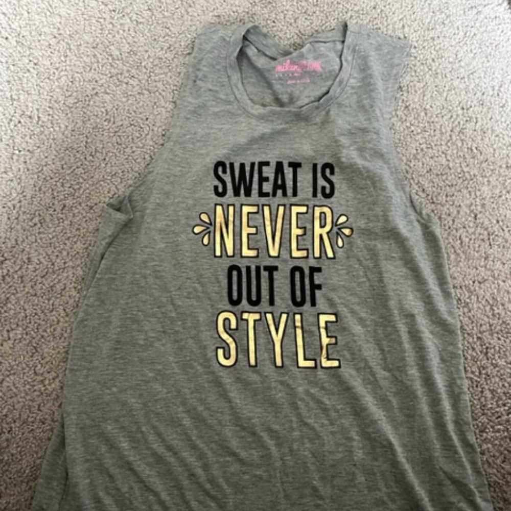 Sweat is Never Out of Style Workout Tank